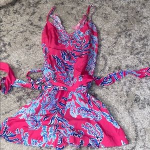 Lilly Pulitzer Pink coral romper